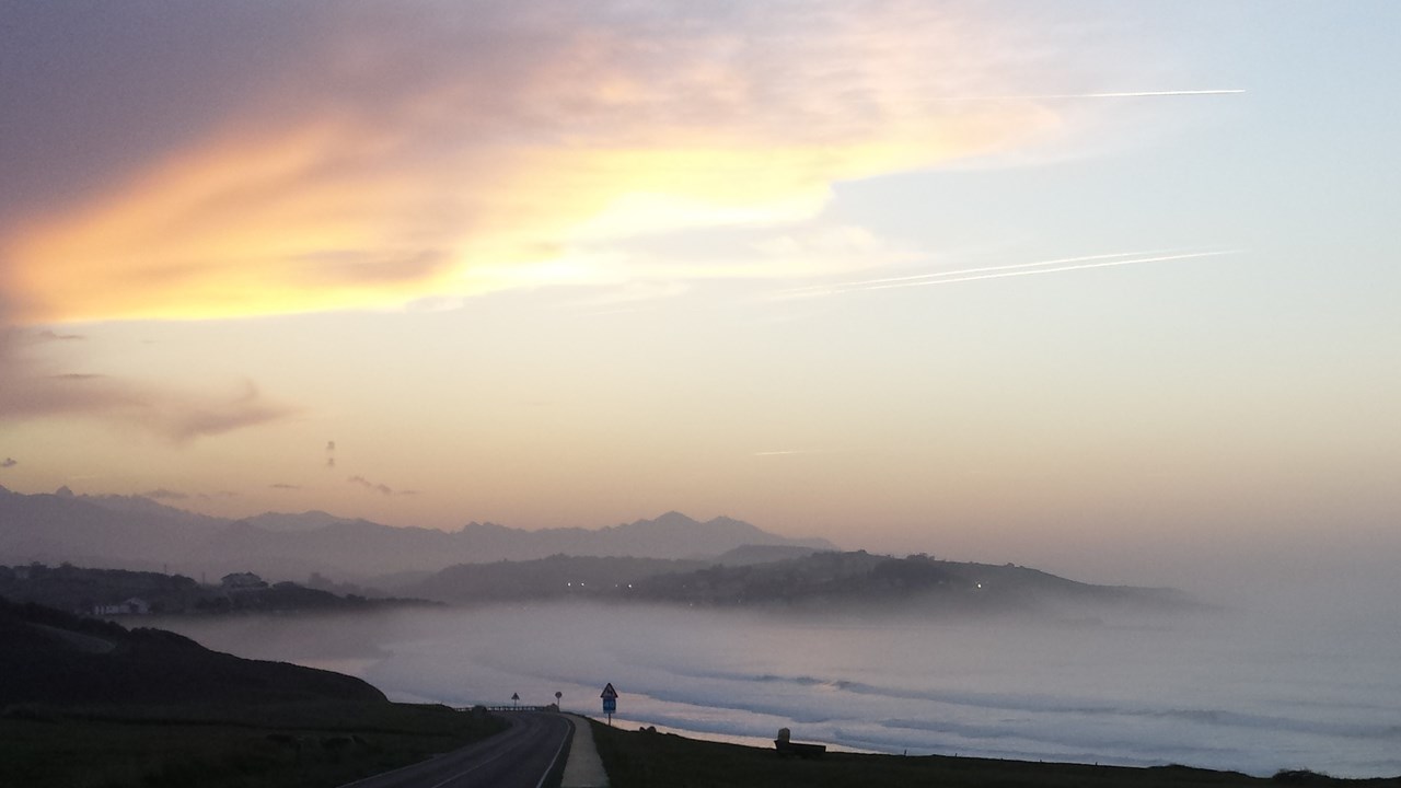 Cantabria the view from Oyambre to SanVicente