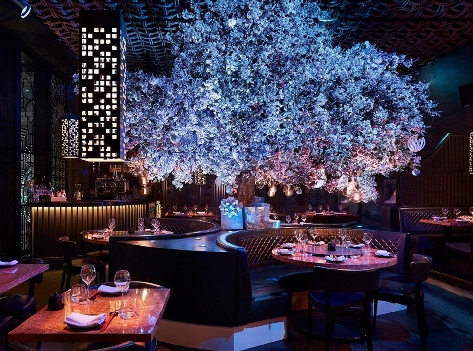 Tattu Dining Room Blossom Tree