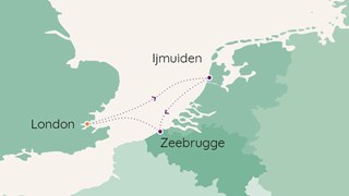 Ambassador Holland Belgium cruise map