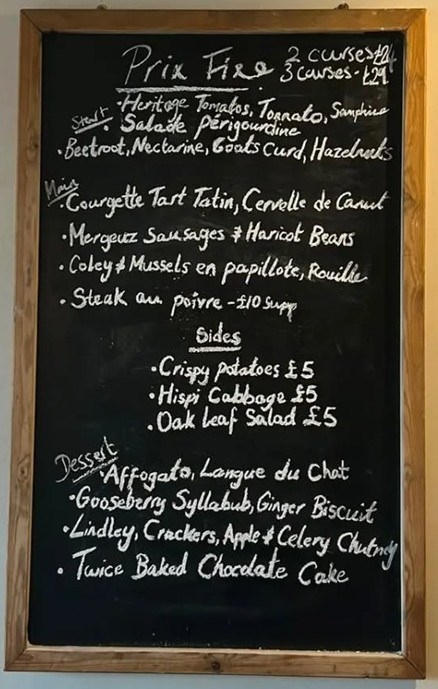 Stretford Canteen Pre Fixe Menu August 2026