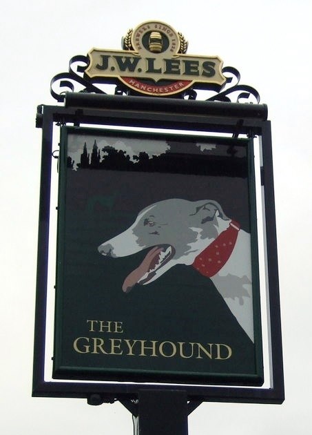 Greyhound Pub Sign Ashley
