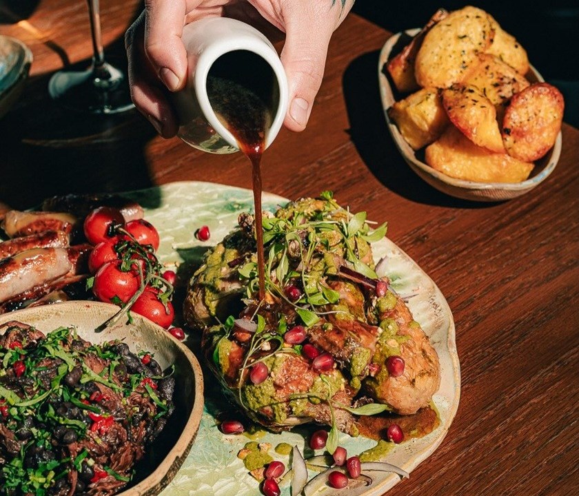 Chotto Matte Peruvian Sunday Lunch with gravy