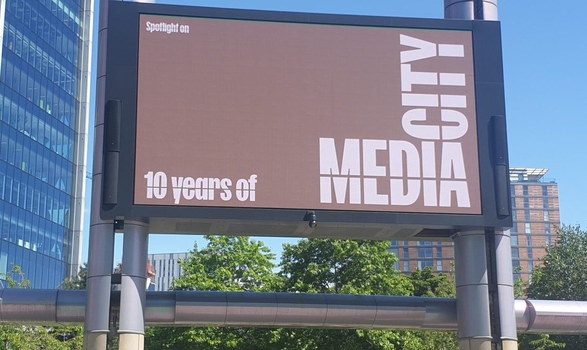 Media city sign