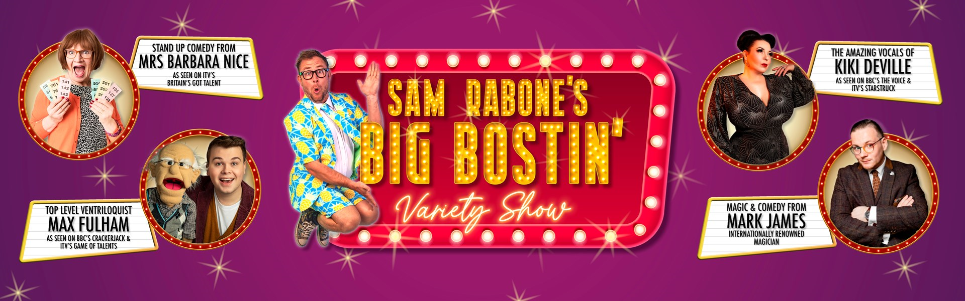 Sam Rabone Sam Rabone's Big Bostin' Variety Show | Spice Social