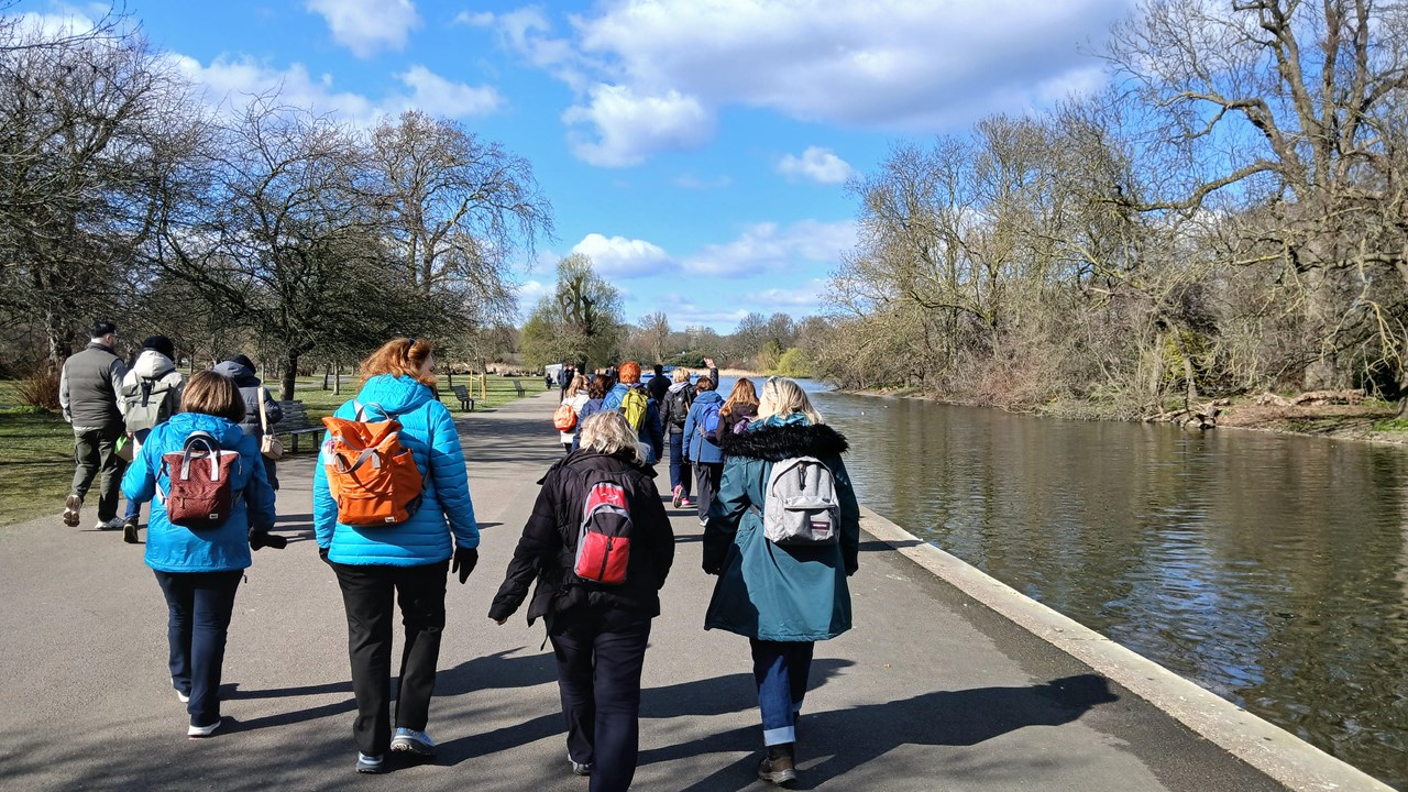 Linda walk Kings cross to Kensington 9 aug 25