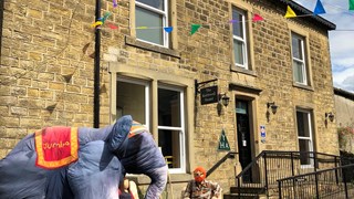 Scarecrows at Kettlewell Hostel