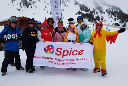 Ski Group Fancy Dress Banner