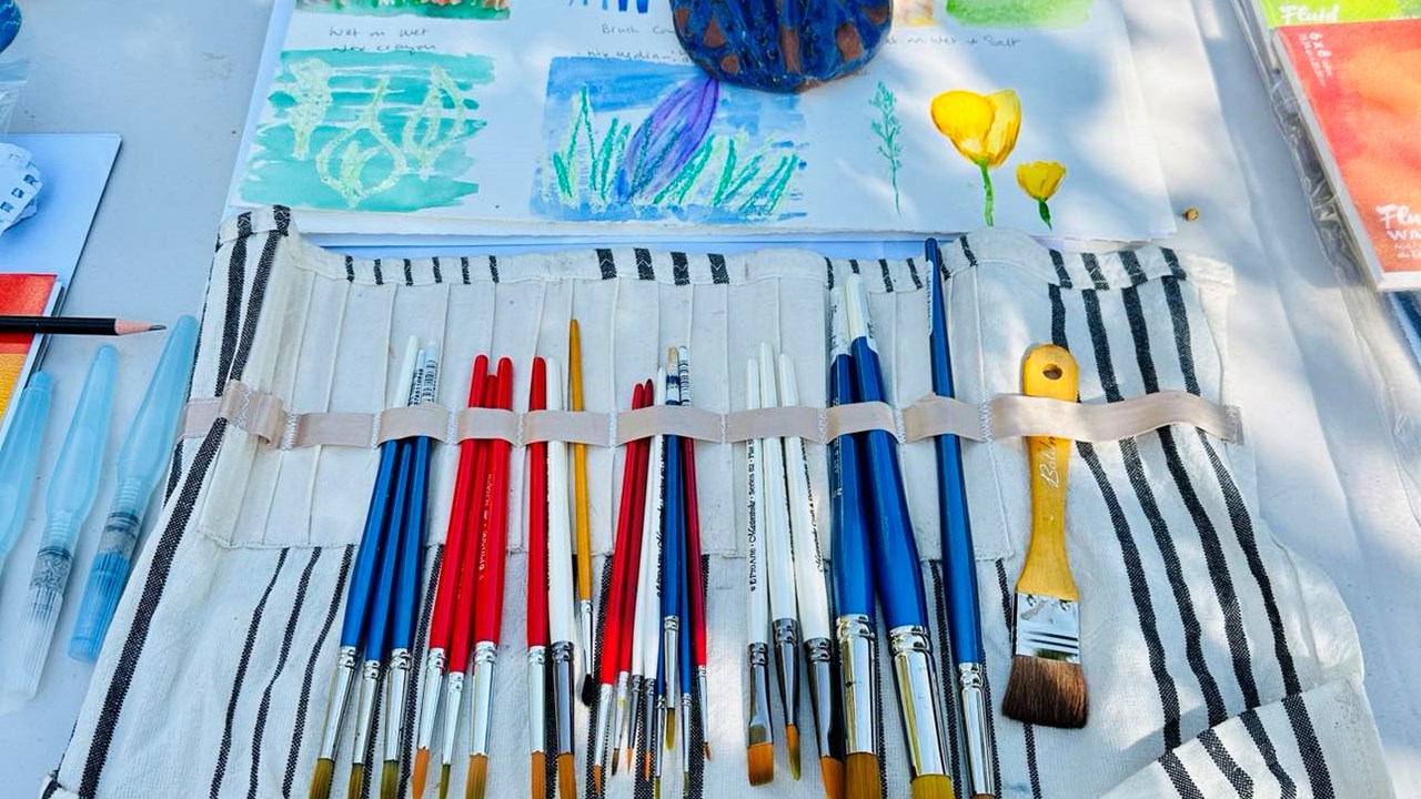 An Introduction to Watercolours in the garden 4