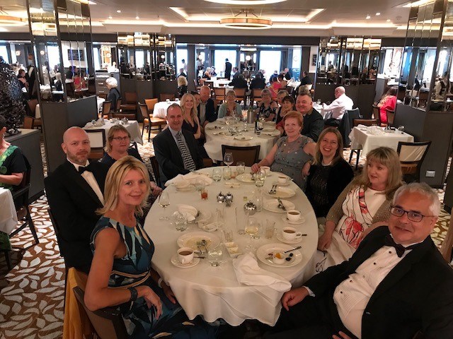 Cruise Group Dining in Restaurant