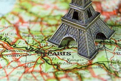 Paris Map Eiffel Tower