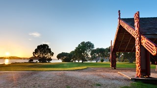 NZ Day 2 Bay of Island Waitangi meeting house