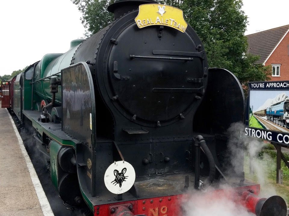Real Ale Steam Train on the Watercress Line