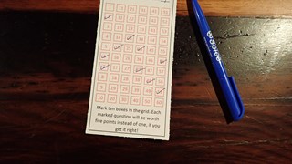 Lottery Quiz Ticket