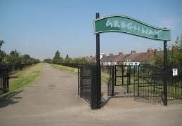 The Greenway, a path created above the Northern Outfall Sewage Embankment
