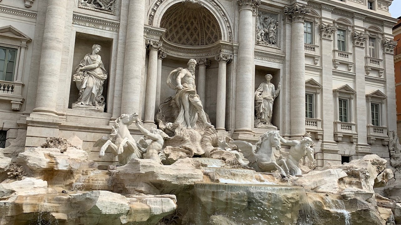 Rome Trevi fountain