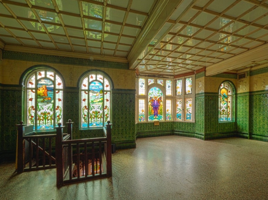 Victoria Baths Stained Glass